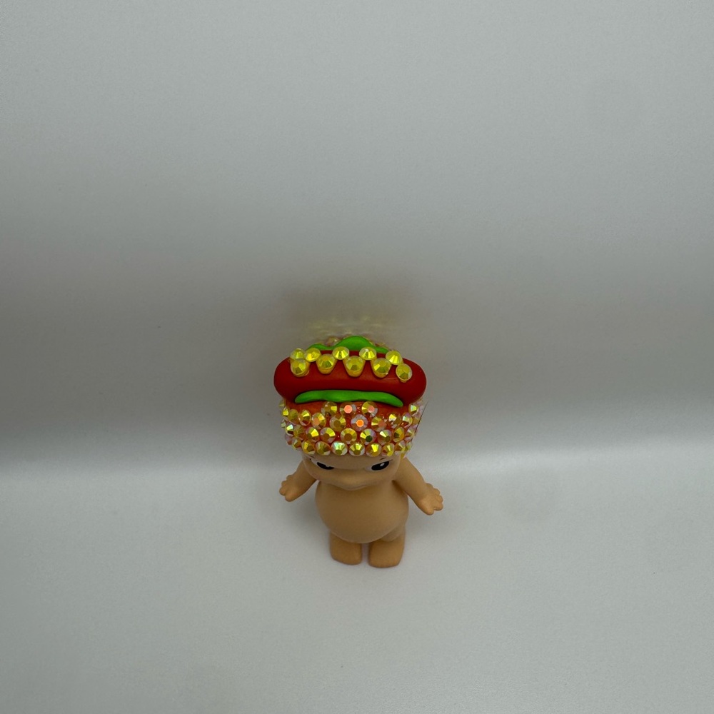 Custom Bedazzled Sonny Angel Hot Dog Statue - Picture 6 of 6